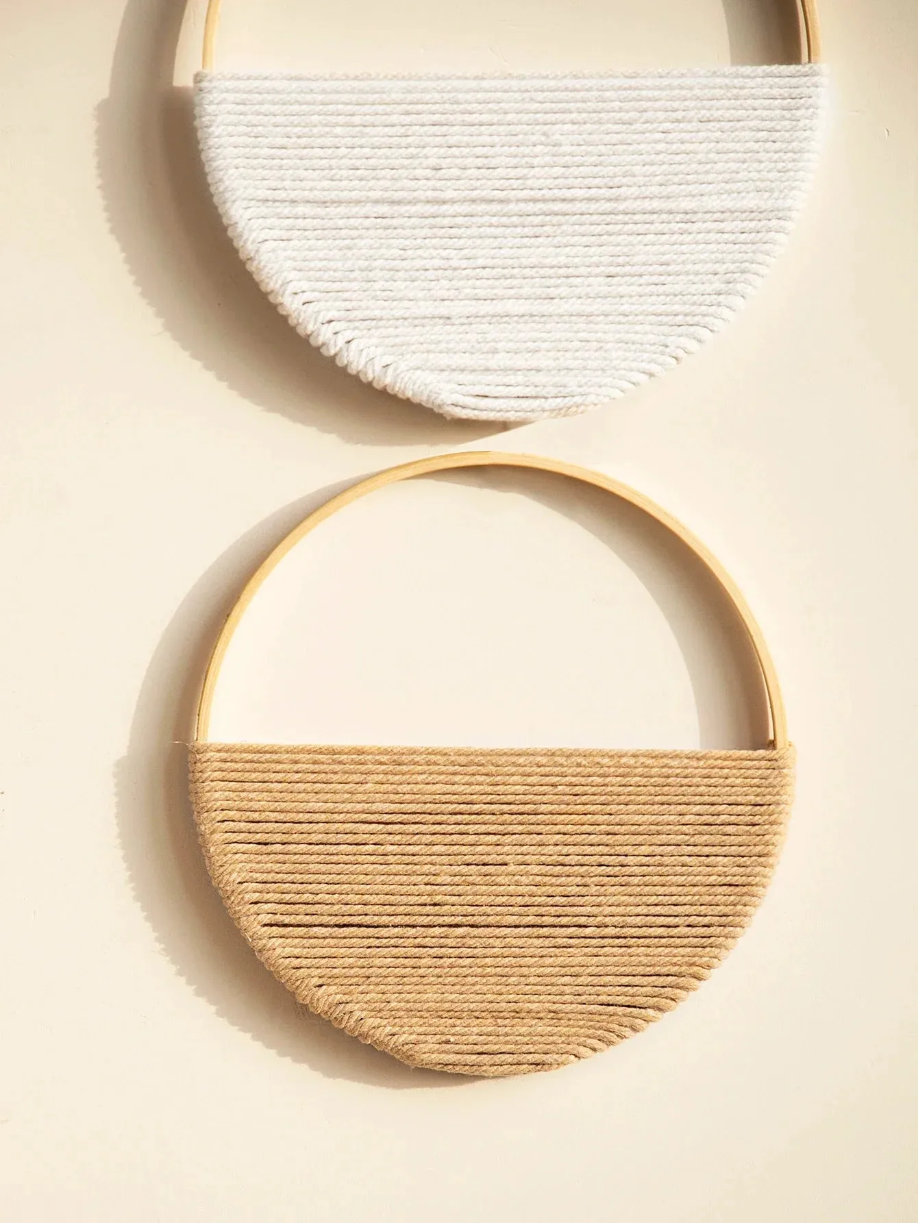 2 Boho Macrame Wall Hangings for Home Decor