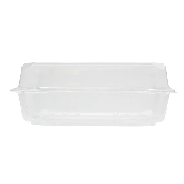 [200 ct] 9'' x 9'' Hinged Food Containers | PET | Clear
