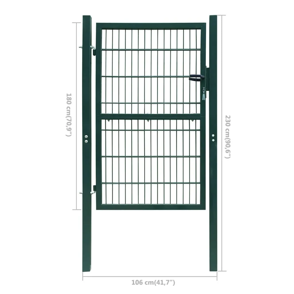 2D Fence Gate (Single) Green 106 x 230 cm