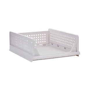 2Pcs Stackable Wardrobe Storage DIY Closet Organizer | Clothes Shelf Rack (2 x Small)