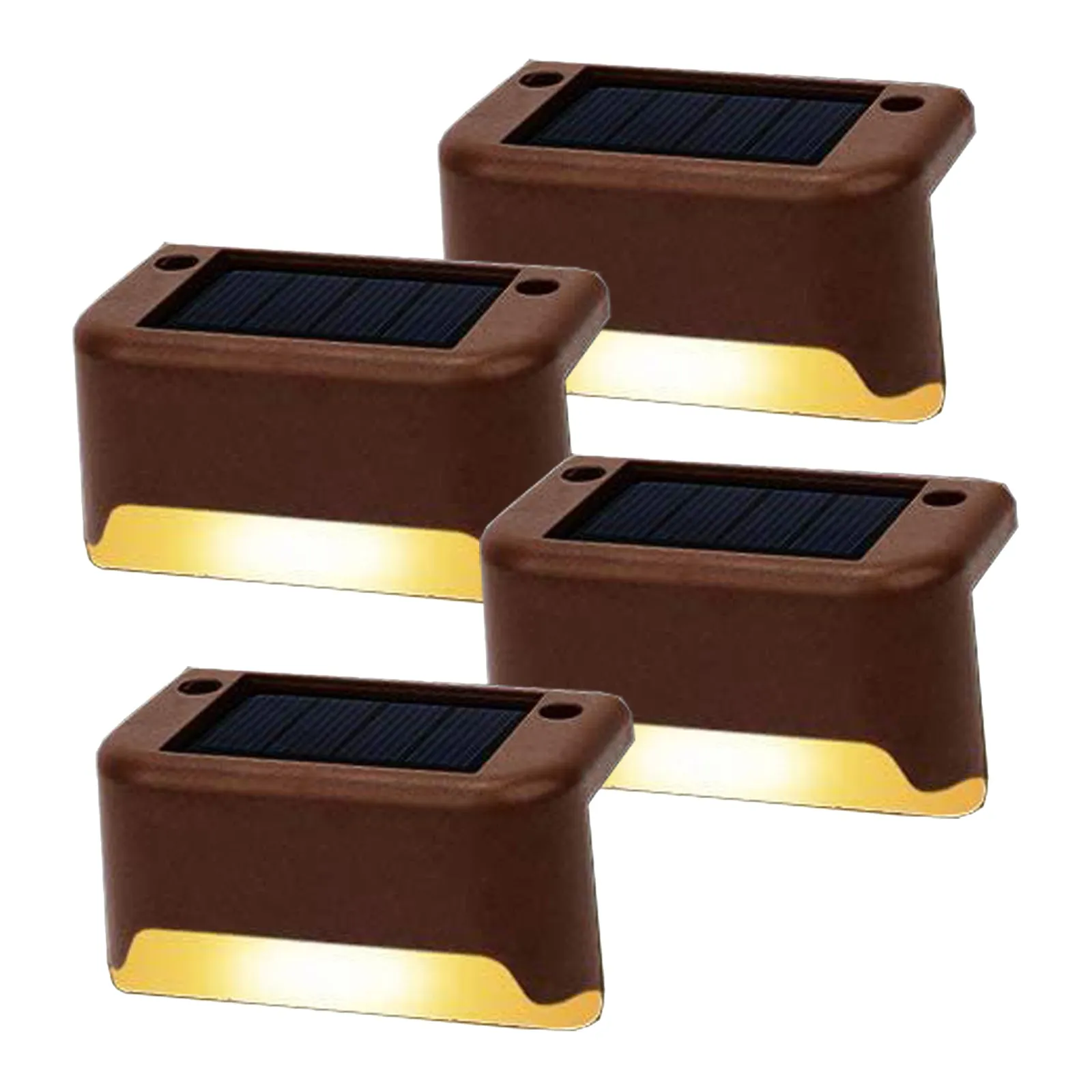 4 Pack SolarPower Deck Lights | Outdoor Step Lights, Waterproof LED