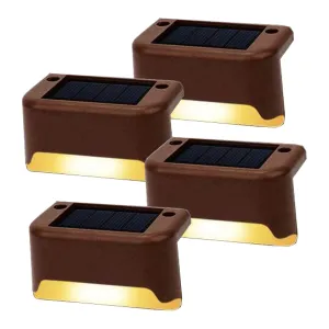 4 Pack SolarPower Deck Lights | Outdoor Step Lights, Waterproof LED