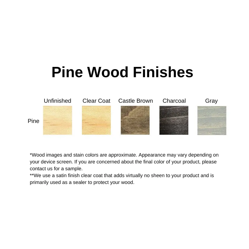 7 Column Pine Base Wine Rack