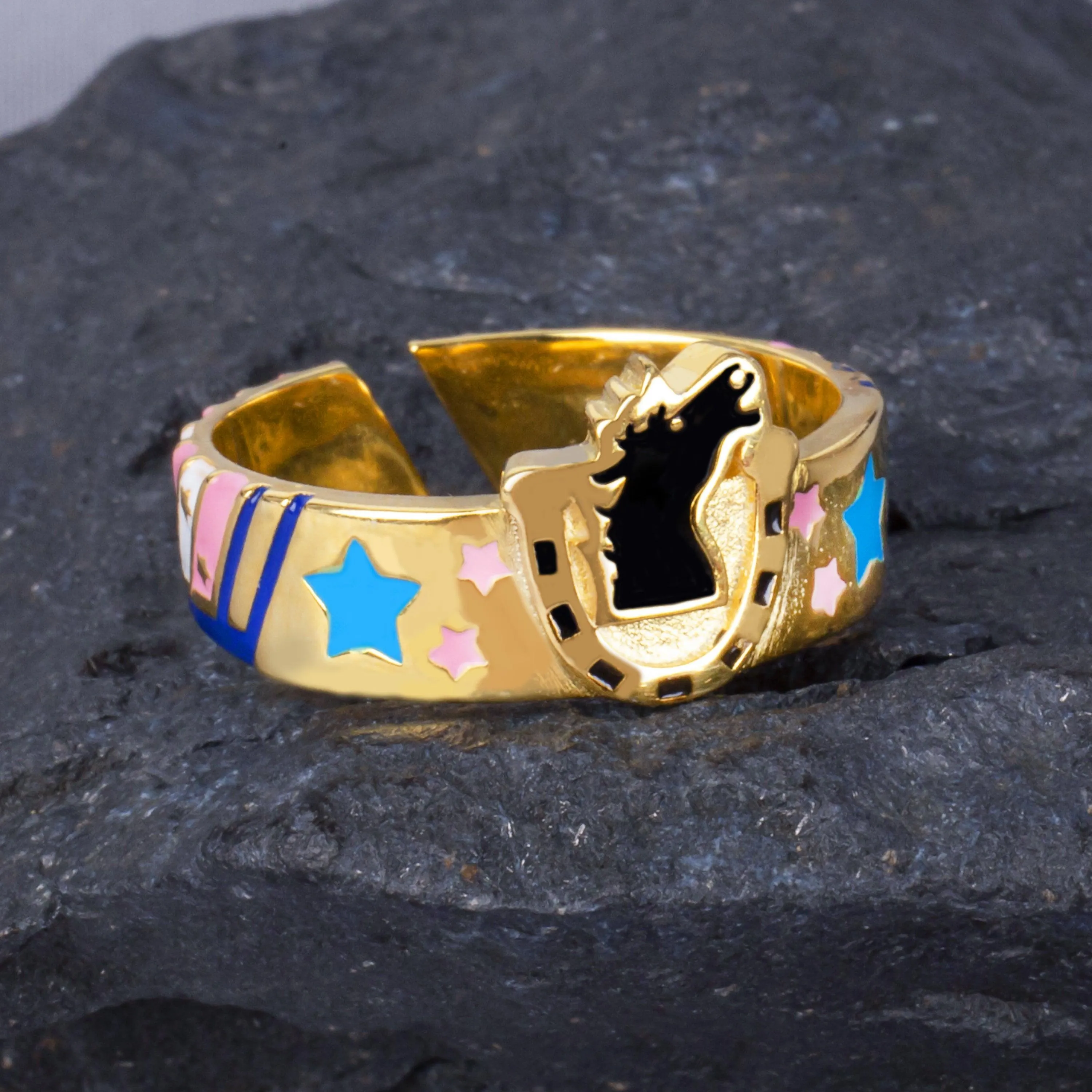 Anime JoJo'S Bizarre Adventure Johnny Joestar Manga Figure S925 Rings Adjustable