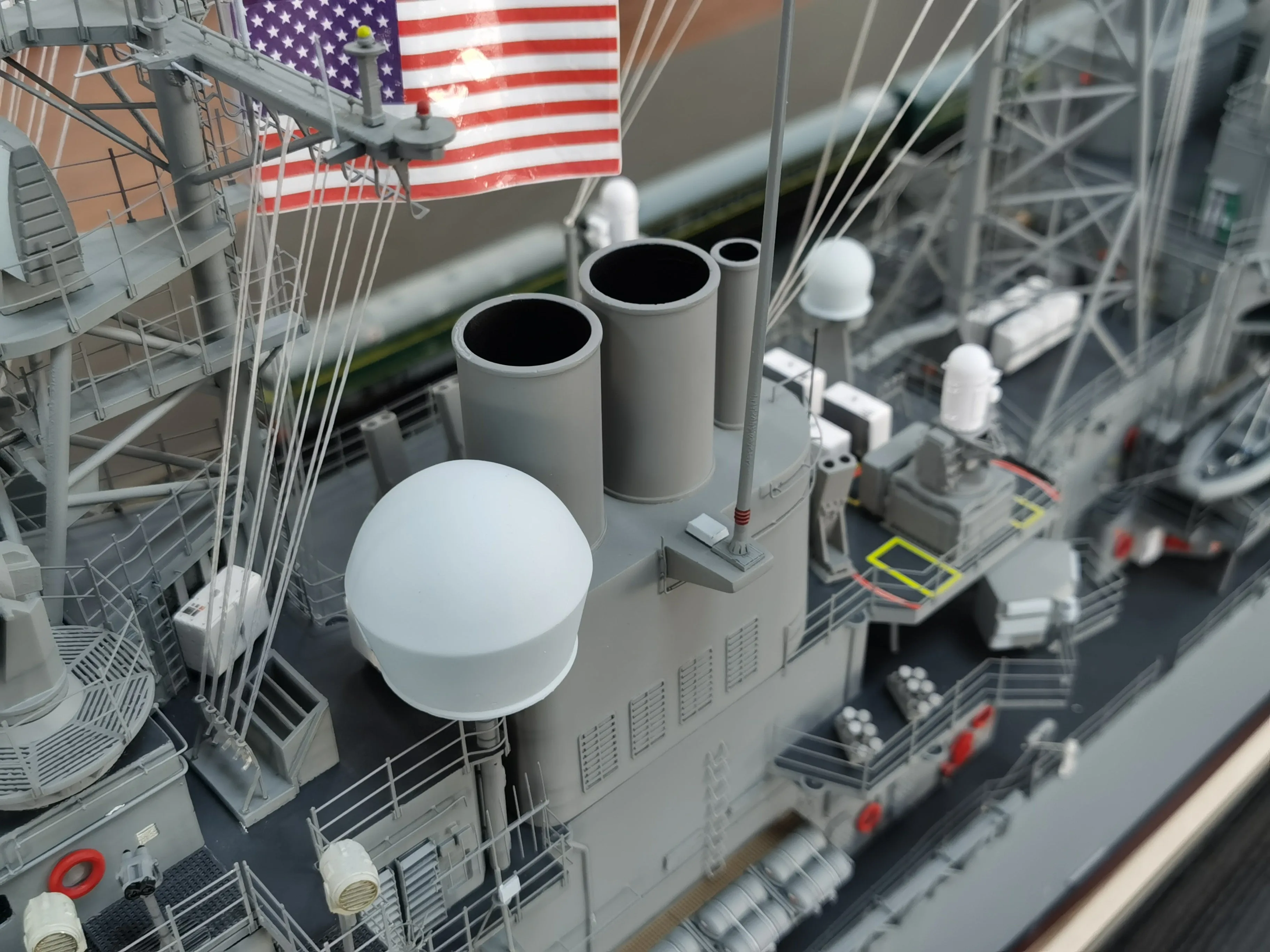 Arkmodel 1/96 USS Ticonderoga Class Bunker Hill CRUISER United States Navy DDG CG-52 Ship Model No.7515