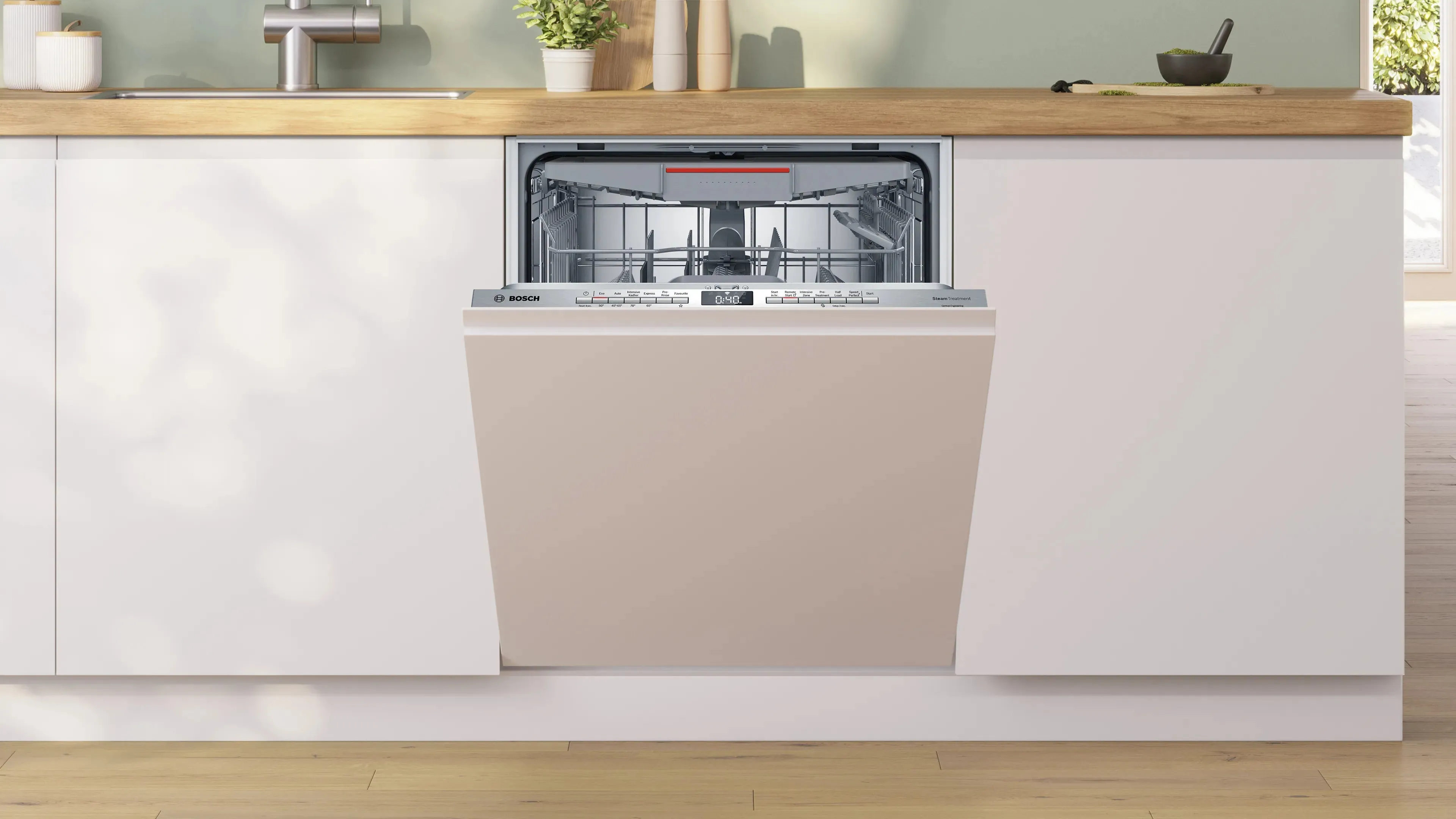 Bosch SMV6HMX01I Serie | 6 Fully Integrated in Built Dishwasher, 60 cm 15 Place Setting Dishwasher
