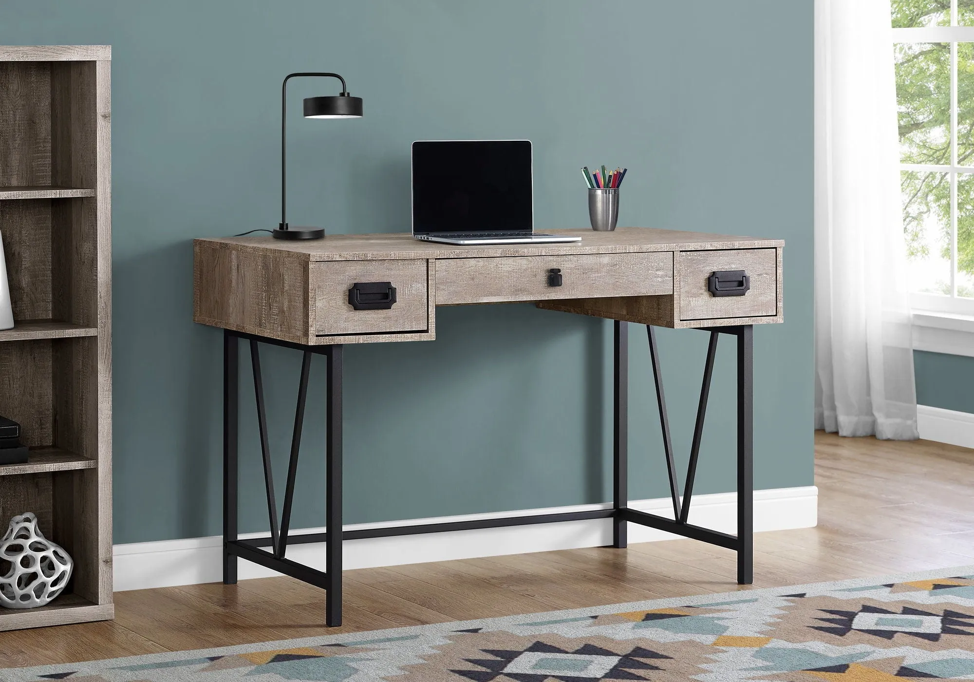 Computer Desk For Home Office, Laptop, Storage Drawers, Transitional by Couch.com