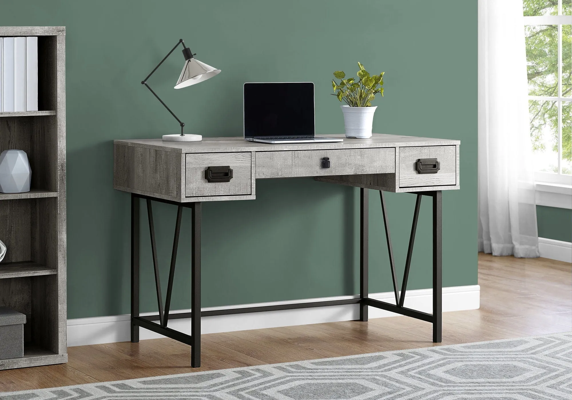 Computer Desk For Home Office, Laptop, Storage Drawers, Transitional by Couch.com