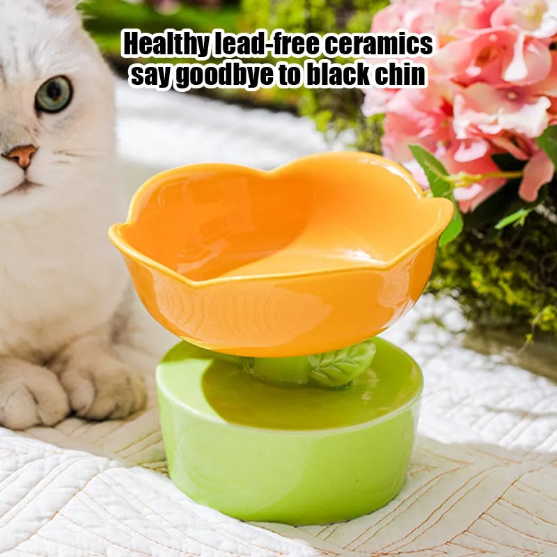 Flower Pet Food Bowl