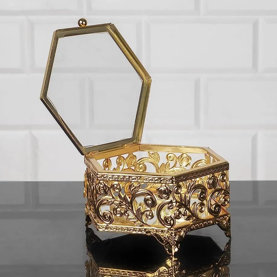 Handmade Hexagon Jewelry Boxes for Women