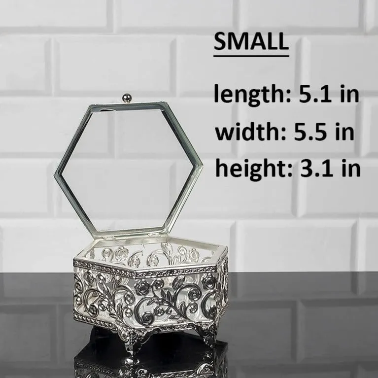 Handmade Hexagon Jewelry Boxes for Women