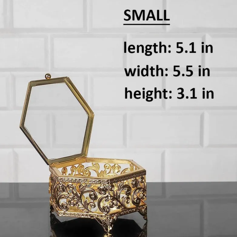 Handmade Hexagon Jewelry Boxes for Women
