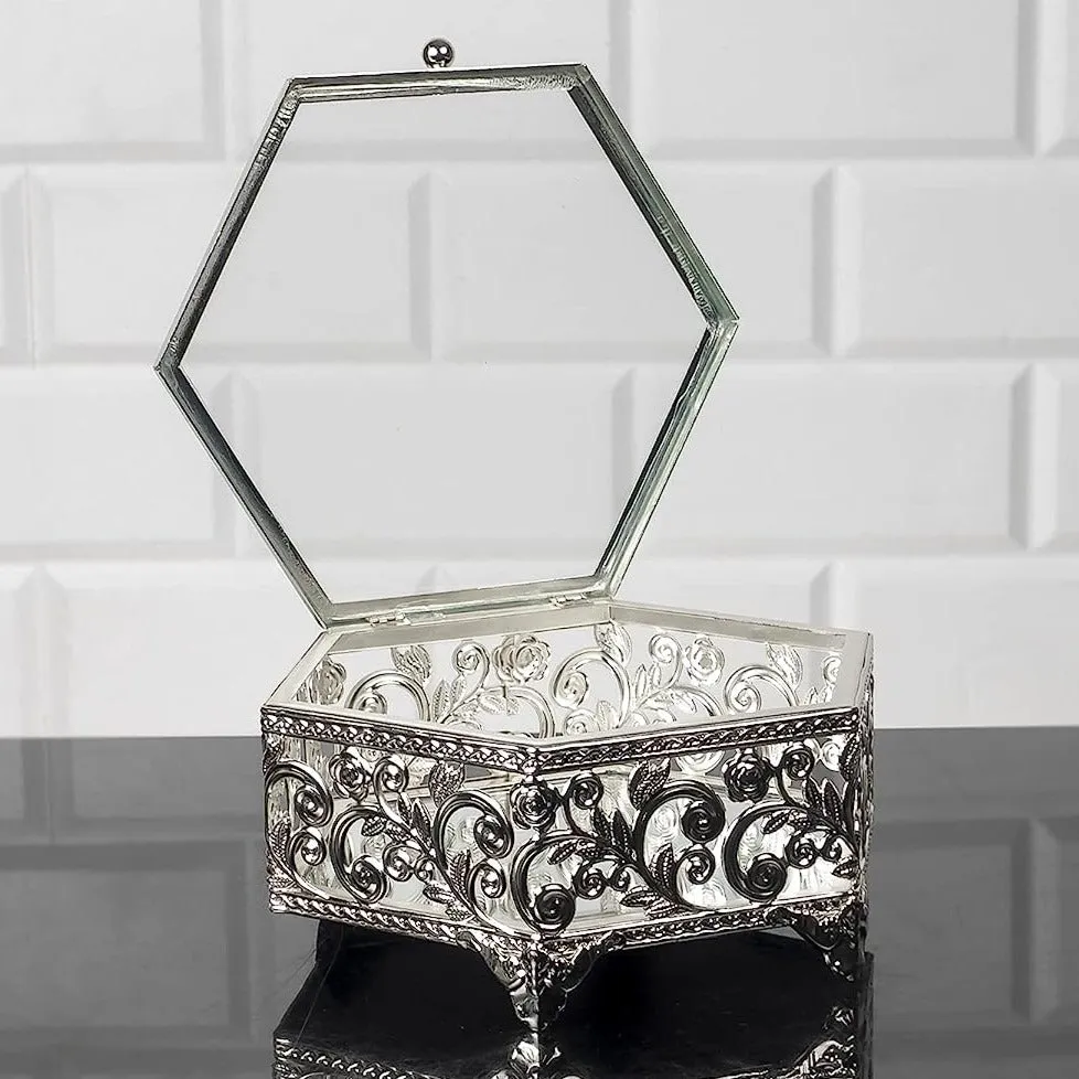 Handmade Hexagon Jewelry Boxes for Women