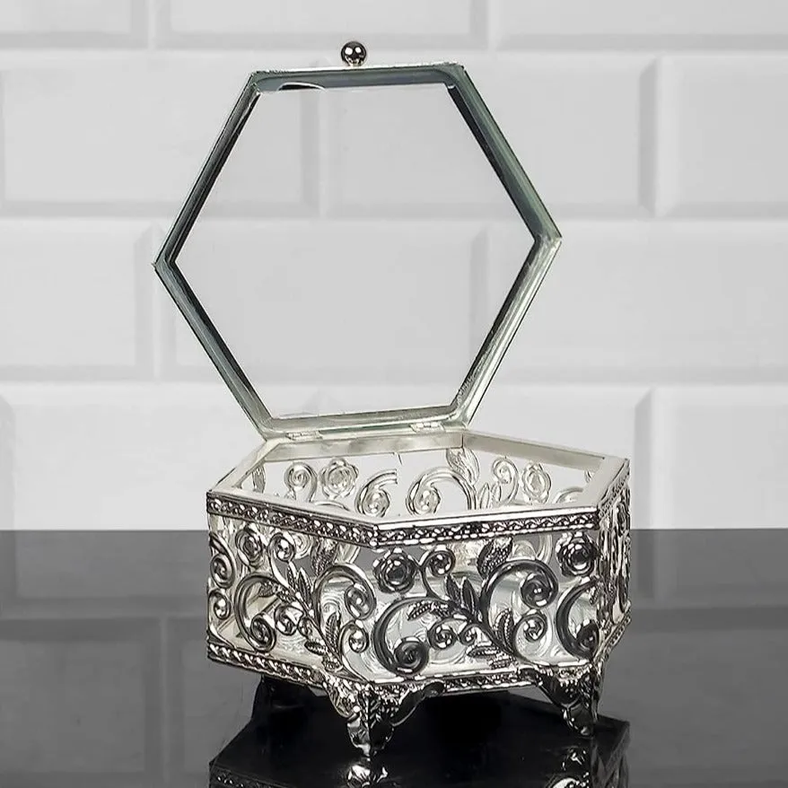 Handmade Hexagon Jewelry Boxes for Women