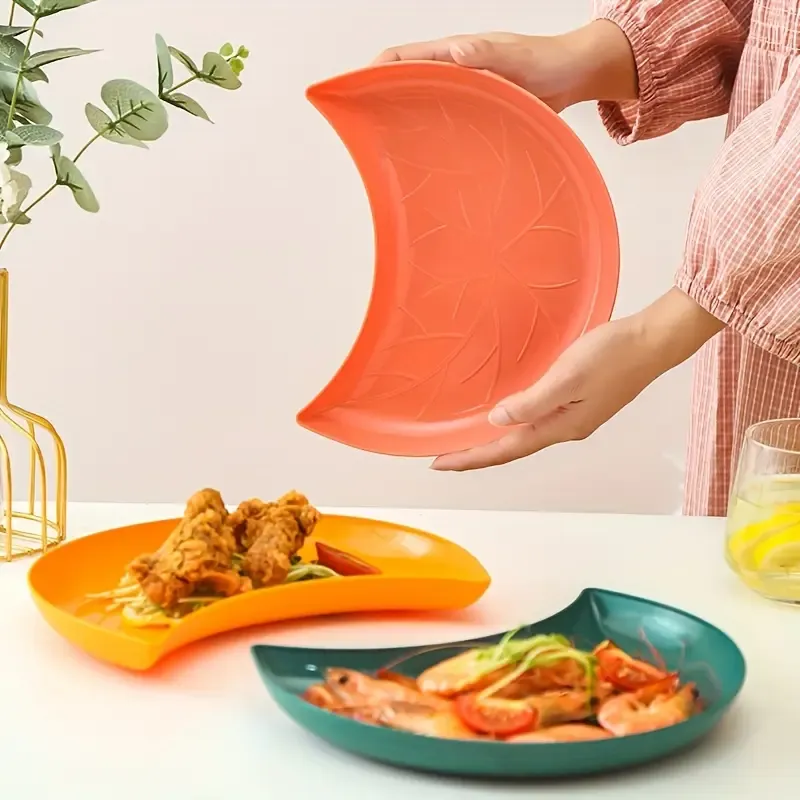 Hearthside Crescent Snack Plate Set