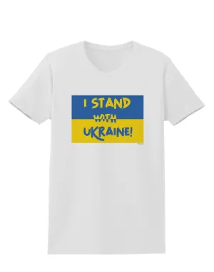 I stand with Ukraine Flag Womens T-Shirt