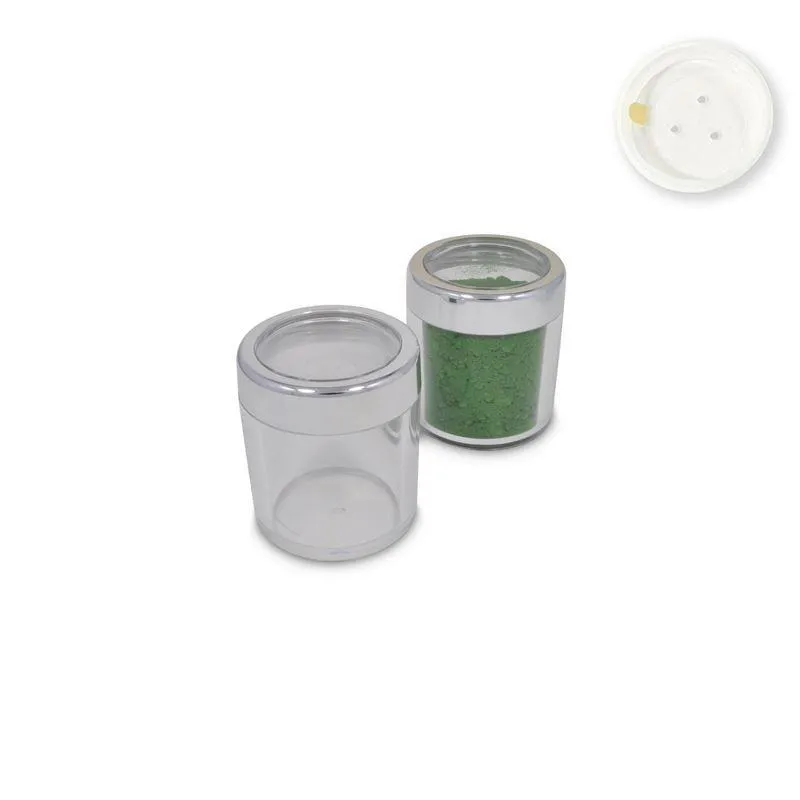 Jars: Shiny Silver Rim and Sifters with Seals