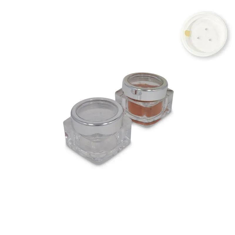 Jars: Shiny Silver Rim and Sifters with Seals
