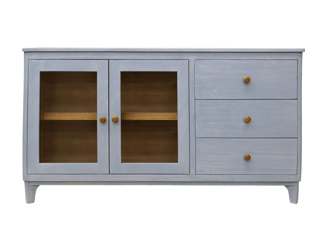 Jasmine Solid Wood Console / TV Stand - Blue