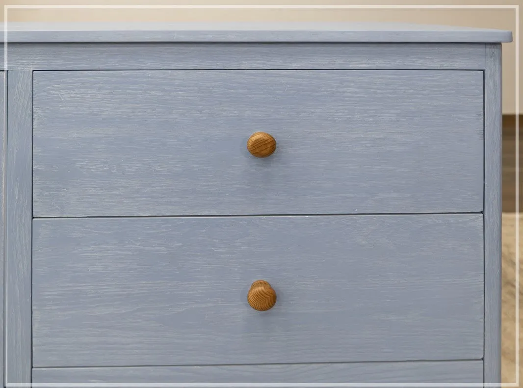 Jasmine Solid Wood Console / TV Stand - Blue