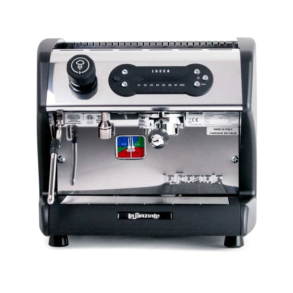 Lucca A53 Direct Plumb Single Group Espresso Machine - Black