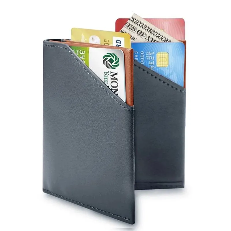 Men's RFID Ultra-Thin Leather Bifold Wallet