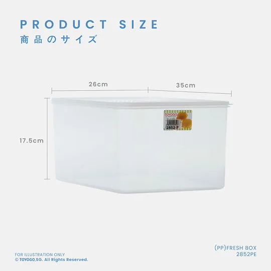 (PP)FRESH BOX W/LID M (2852PE)
