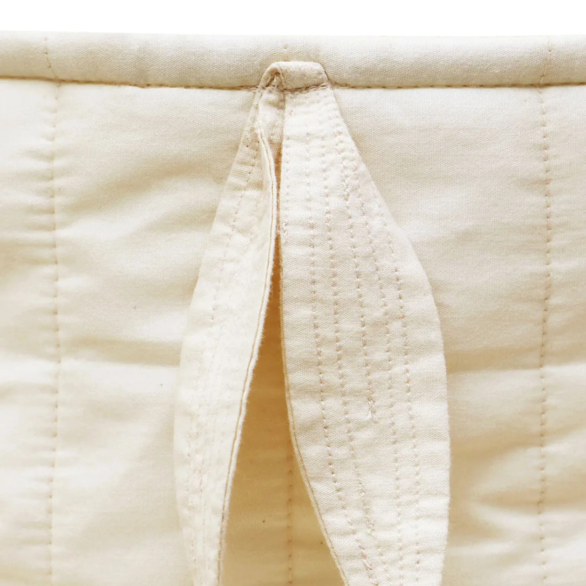 Set of Two Quilted Baskets | Bambie Natural