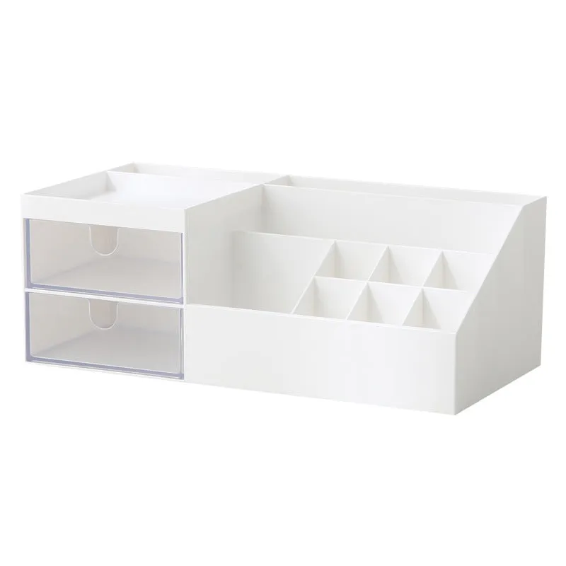 Simple desktop cosmetics storage box, dustproof lipstick storage rack, desk box, household drawer organizer