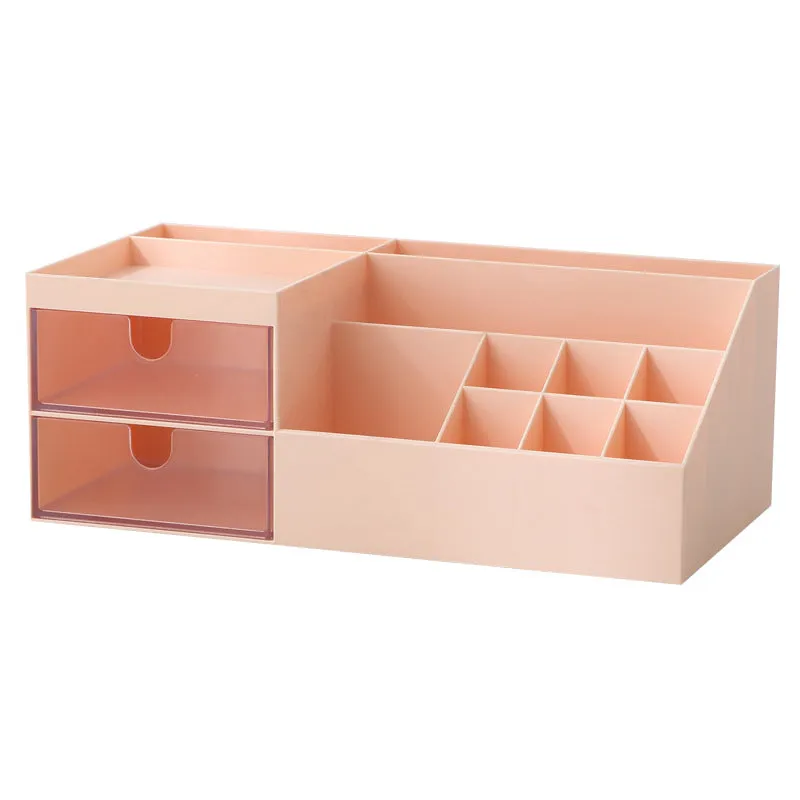 Simple desktop cosmetics storage box, dustproof lipstick storage rack, desk box, household drawer organizer
