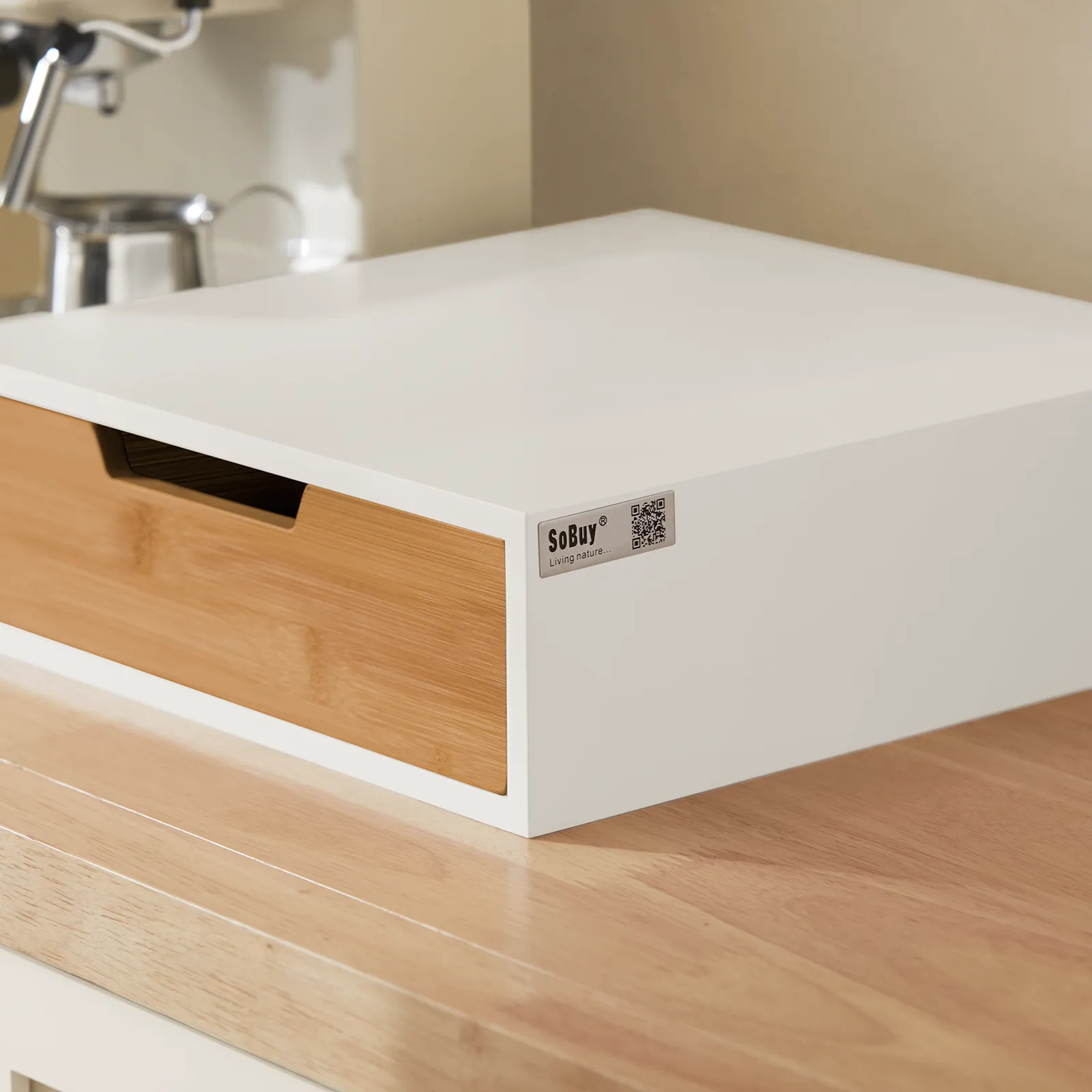 SoBuy Coffee Pod Storage Drawer, Coffee Capsule Holder Stand Box  FRG179-WN