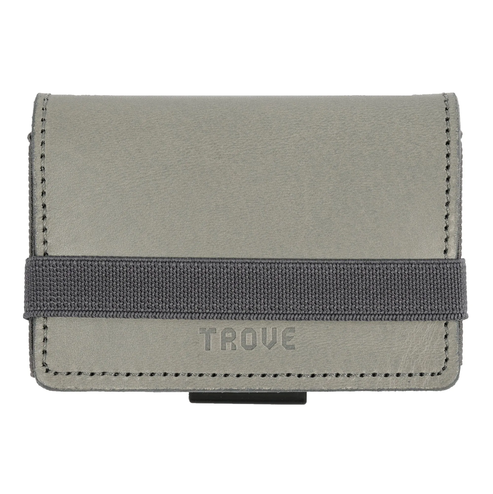 TROVE Cash Wrap: Grey Leather