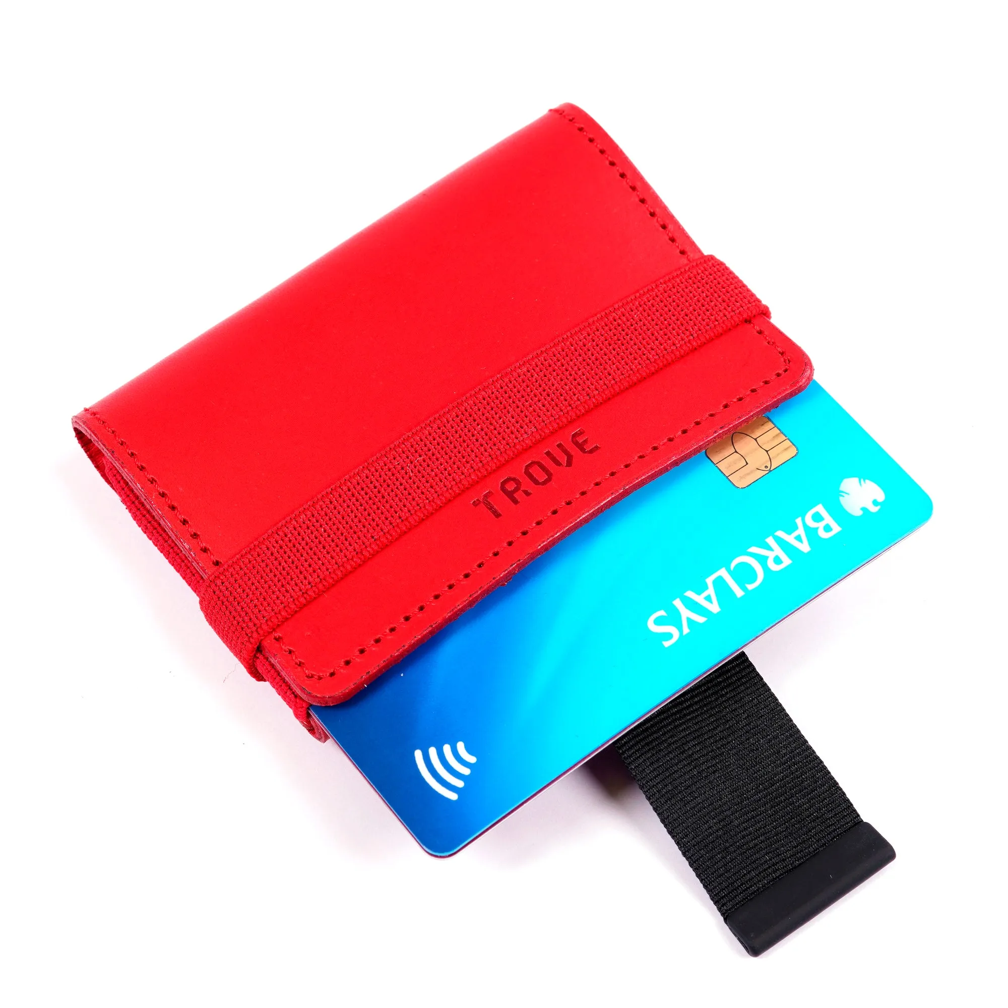 TROVE Cash Wrap: Red Leather