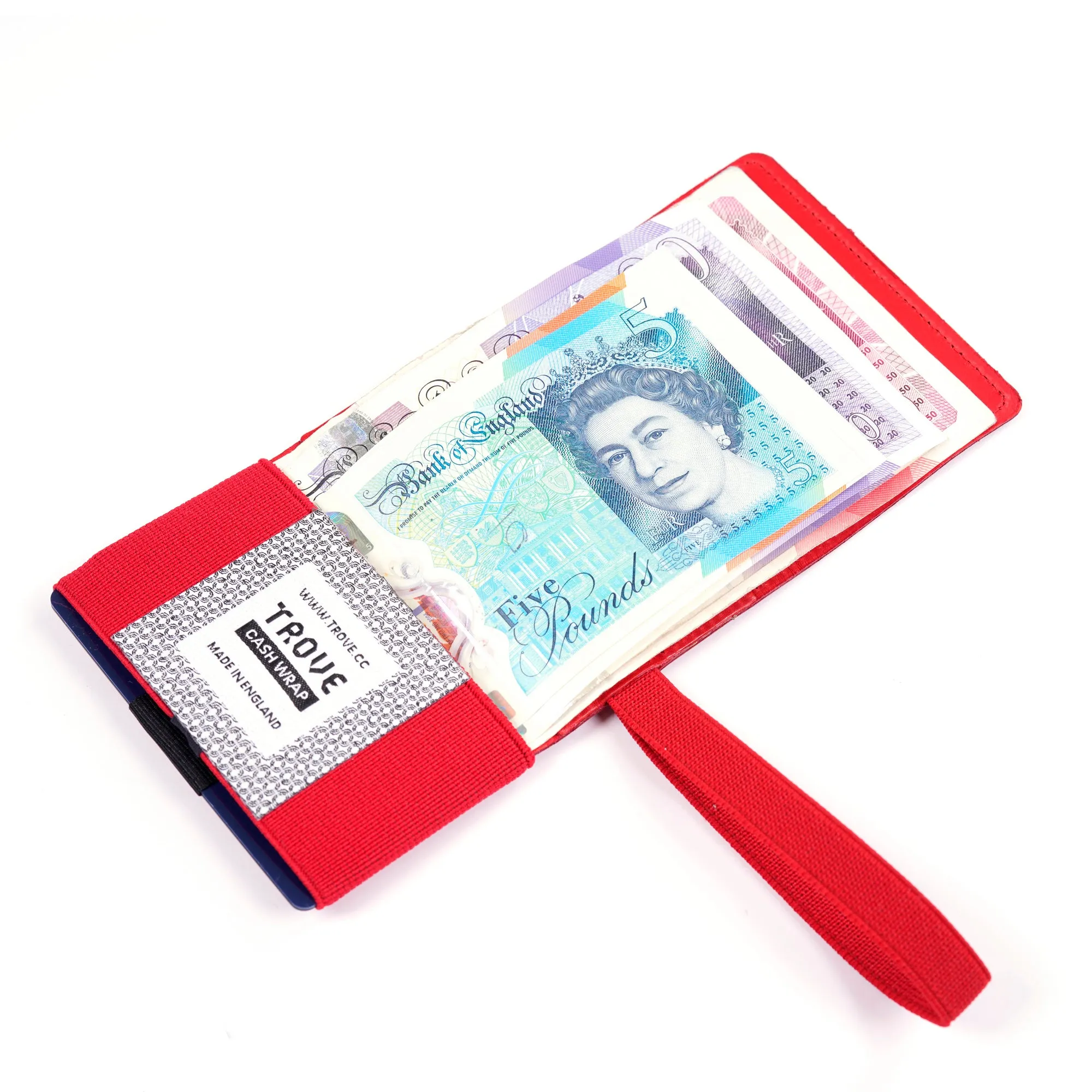 TROVE Cash Wrap: Red Leather