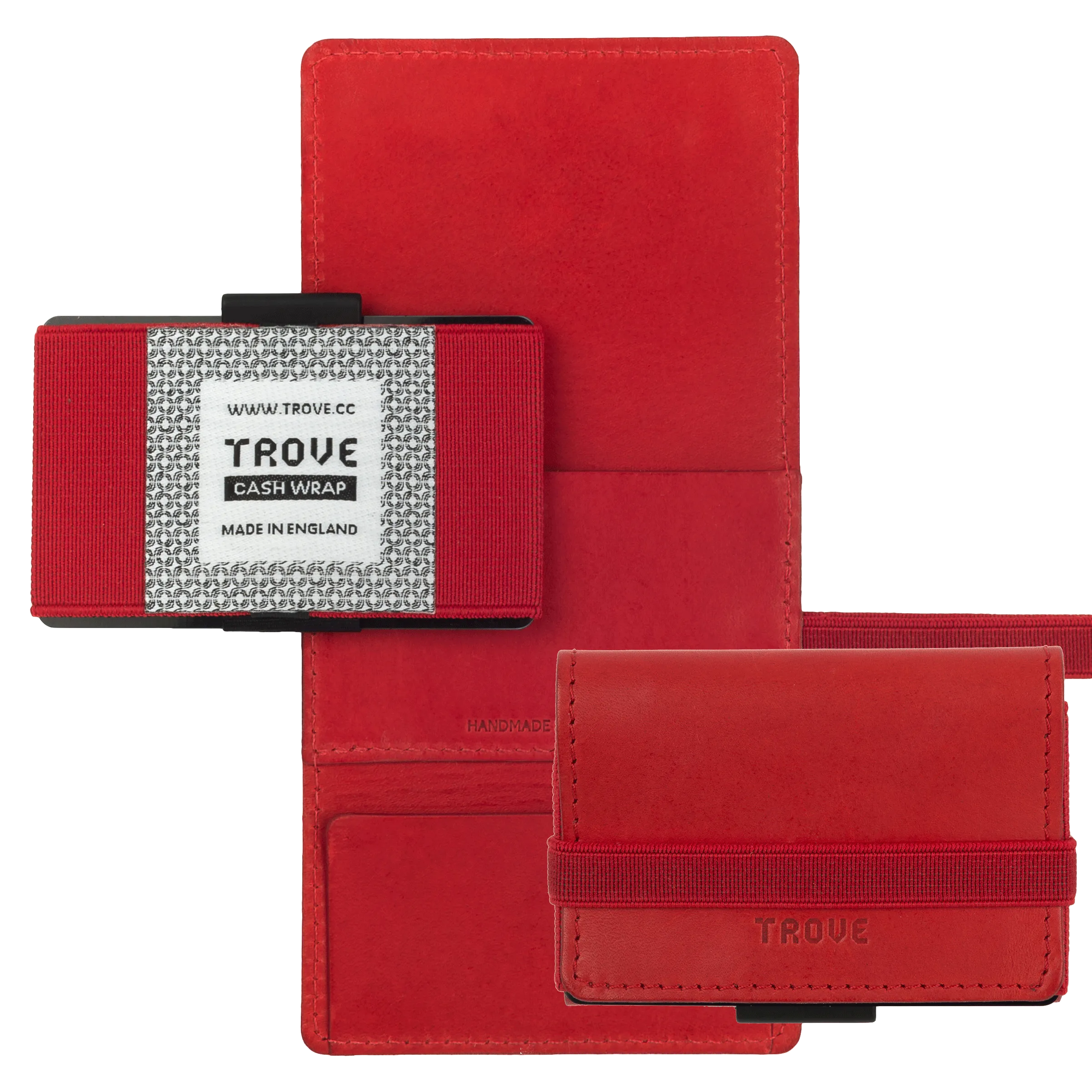 TROVE Cash Wrap: Red Leather