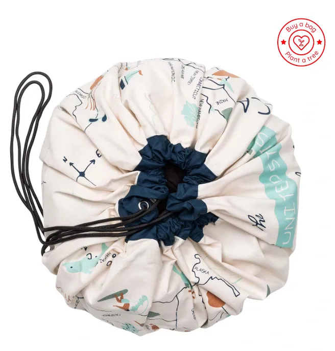 US Map Playmat/Toy Storage Bag